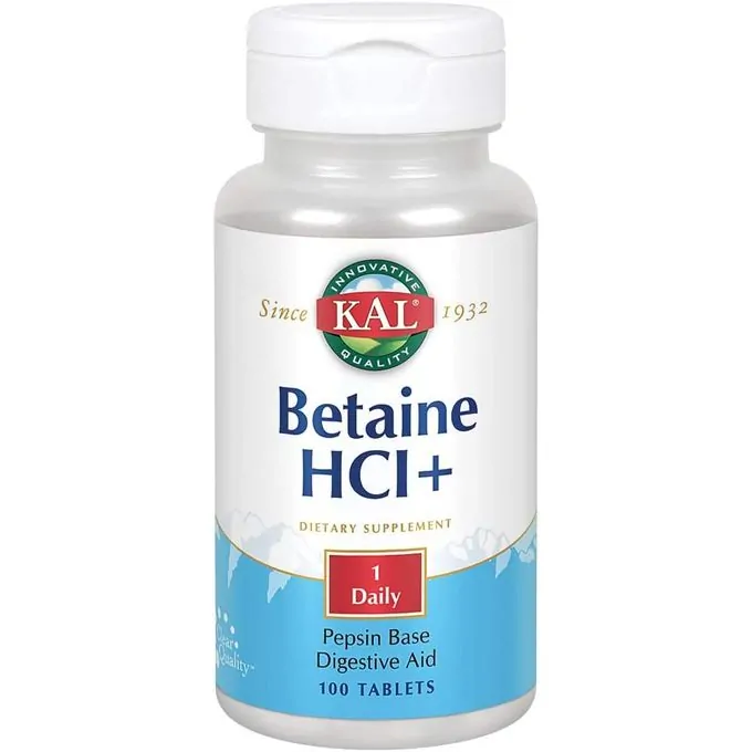 Kal Bétaïne HCl+, 100 Comprimés – Soutien Digestif Optimisé