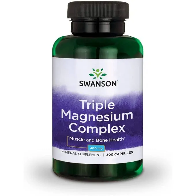 Swanson Triple complexe de magnésium, 400 mg, 300 capsules