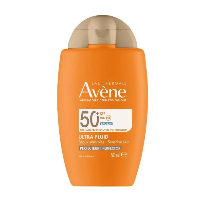 Promo ! Avène ULTRA FLUID PERFECTEUR SPF 50 BLUE LIGHT 50 ML