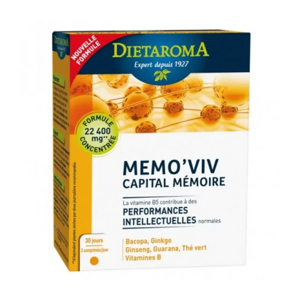 Promo ! Dietaroma memo’viv+ capital memoir 60 Capsules