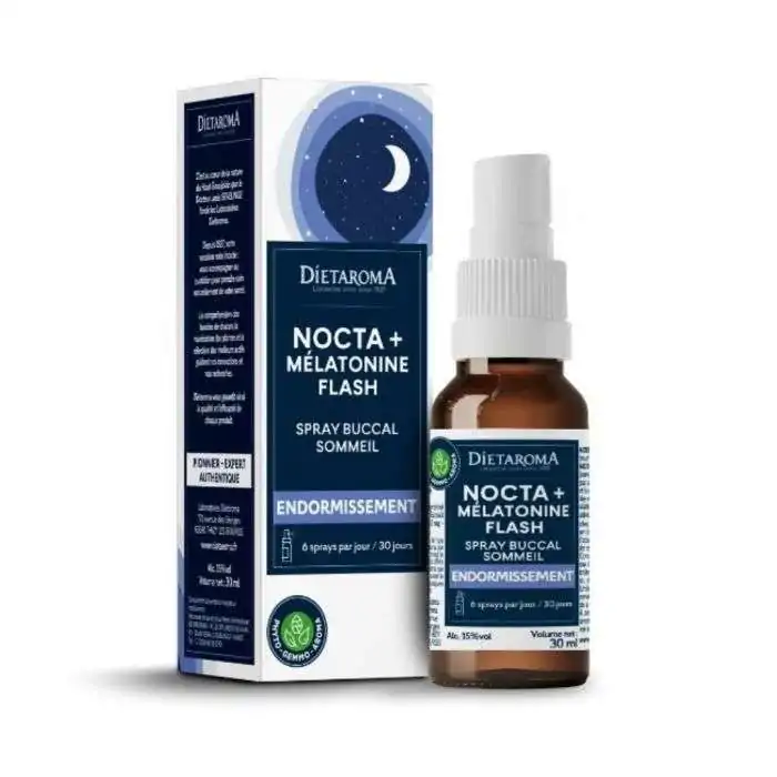 Promo ! DIETAROMA Mélatonine + Nocta +Flash Spray 30 Ml