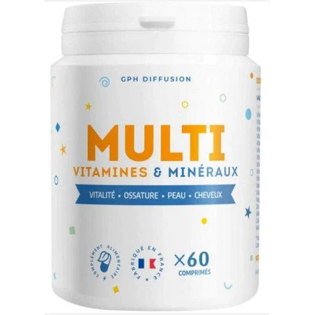 Promo ! Gph Diffusion Multivitamines et Minéraux 60 Comprimés