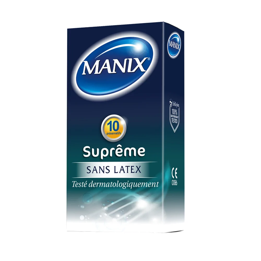 Promo ! Manix Suprême Sans Latex 10 Préservatifs