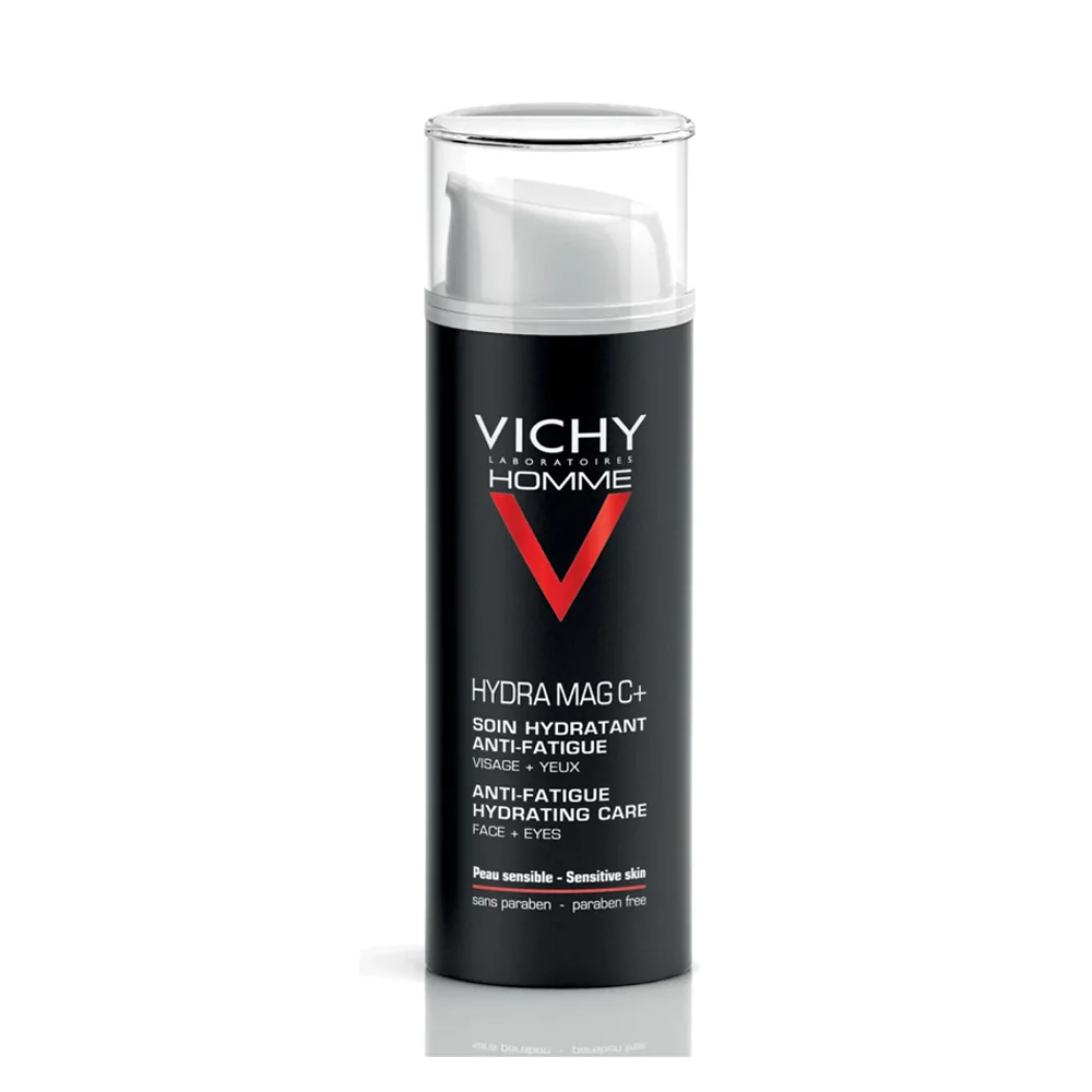 Promo ! Vichy Homme Hydra Mag C+ Soin Hydratant Anti-Fatigue Visage Yeux 50ml