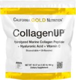 California Gold Nutrition CollagenUP Peptides de collagène marin hydrolysé à l’acide hyaluronique et à la vitamine C Non aromatisés 464 g