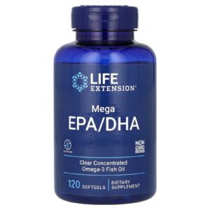 Life Extension Mega Epa/Dha 120 capsules à enveloppe molle