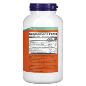 Now Foods Citrate de calcium 250 comprimés