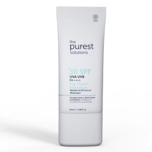 The Purest Solutions Matte Finish Sunscreen For Oily Skin 50+ SPF Dry Touch Protection - Mattifying & Oil-Control Moisturizer