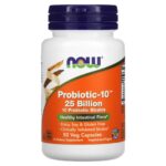 Now Foods Probiotic-10 25 milliards 50 capsules végétariennes