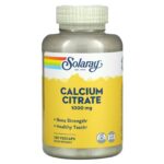Solaray Citrate de calcium 1000 mg 120 VegCaps (250 mg par capsule)
