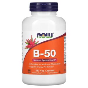 Now Foods Vitamine B 50 250 gélules végétales