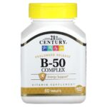 21st Century Complexe B 50 à libération prolongée 60 comprimés