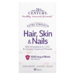 21st Century Cheveux peau et ongles extrapuissants 90 comprimés