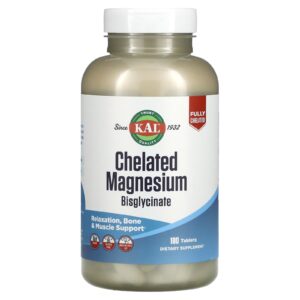 Kal Bisglycinate de magnésium chélaté 180 comprimés