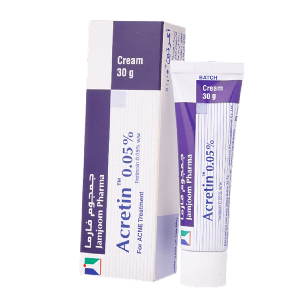 Acretin 0.05% Cream for Acné (Tretinoin) 30g