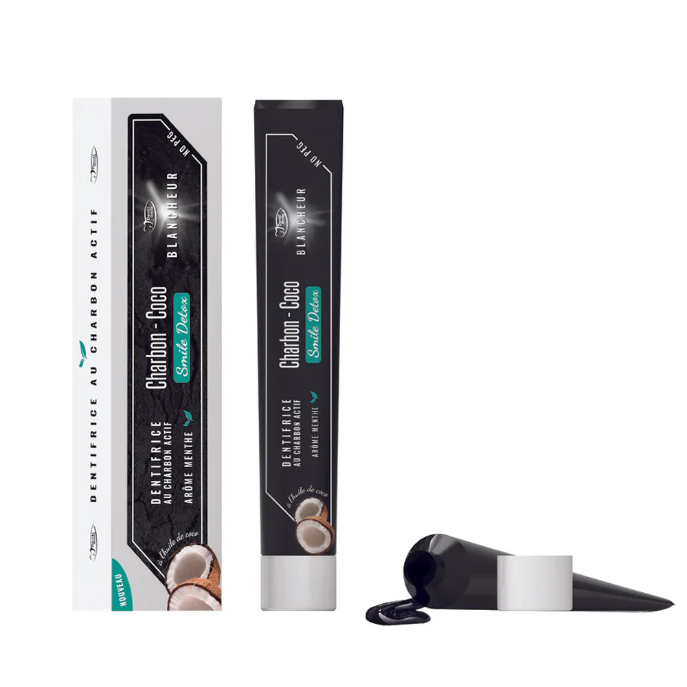 Denti-Smile Dentifrice Charbon-coco Blancheur 100g