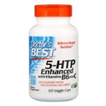 Doctor's Best 5-HTP, renforcé aux vitamines B6 et C, 120 gélules végétales