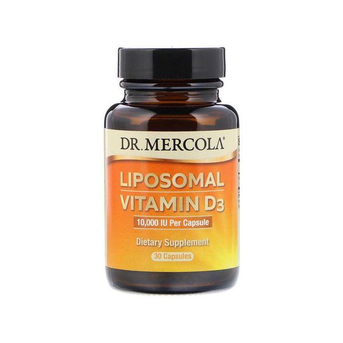 Dr Mercola Liposomale Vitamin D3, Qualitée Supérieure Premium ,10 000 IU, 30 Capsules