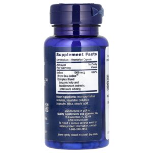 Life Extension Sea-Iodine, 1000 µg 60 vegetarian capsules