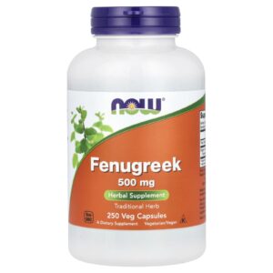 NOW Foods, Fenugrec, 500 mg, 250 capsules végétariennes