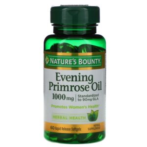 Nature'S Bounty Evening Primrose Oil 1000 mg Huile d'Onagre Bisanuelle 60 Gélules