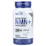 Nature's Fusions Nutri NMN, Max Strength, 1000mg, 60 Vegan Capsules