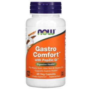 Now Foods Gastro Comfort avec PepZin GI, 60 capsules végétales