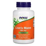 Now Foods Lion's mane crinière de lion 500mg 60 capsules
