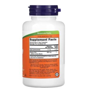 Now Foods Slippery Elm 400 mg 100 Veg Capsules