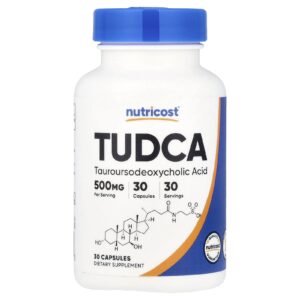 Nutricost, Tudca, 500 mg, 30 capsules