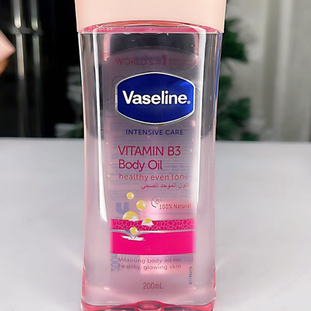 Vaseeline - Intensive Care Vitamin B3 Body Oil Pink - 200 ml – Image 4