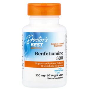 Doctor's Best Benfotiamine à la BenfoPure, 300 mg, 60 capsules végétariennes