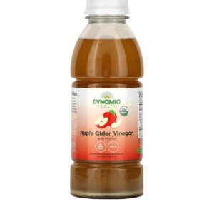 Dynamic Health Vinaigre de Cidre Brut de Pomme avec Mère, Apple Cider Vinegar with Mother 473 ml