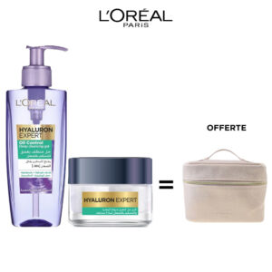 L'oréal paris hyaluron expert gel nettoyant oil control 200ml + hyaluron expert gel creme repulpant controle brillance 8h 50ml = Vanity Offerte