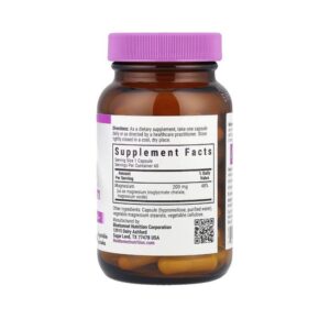 Bluebonnet Magnésium chélaté tamponné, 60 capsules végétales