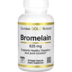 California Gold Nutrition Bromélaïne, 500 mg, 90 capsules végétales