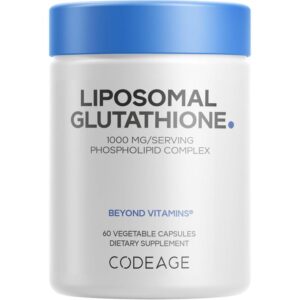 Codeage Glutathion liposomal, 60 capsules végétales (500 mg par capsule)