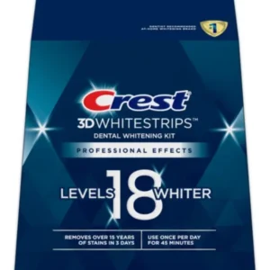 Crest 3D White Professional Effects Whitestrips Teeth Whitening Strips Kit levels 18