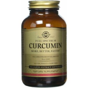 Solgar Curcumine à spectre complet, Extrait liquide, 90 capsules à enveloppe molle