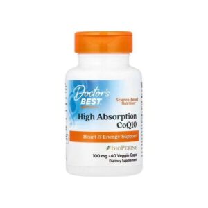 Doctor’s best CoQ10 à haute absorption à la BioPerine 100 mg 60 capsules végétariennes