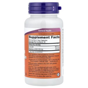 Now Foods Quercetin with Bromelain 60 Vegetarian Capsules