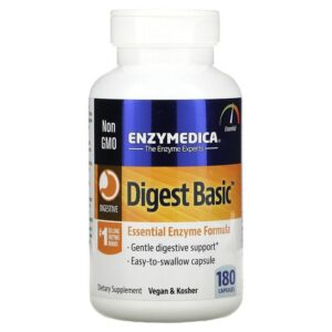 enzymedica Digest Basic, formule d’enzyme essentielle, 180 capsules