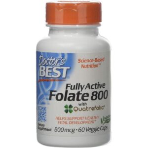 Doctor's Best Folate entièrement actif 800, 60 capsules