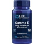 Life Extension Gamma E, Tocophérols et tocotriénols mixtes, 60 capsules