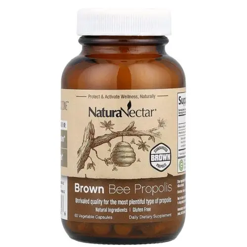 Natura Nectar Brown Bee Propolis, 60 Vegetable Capsules – Image 3