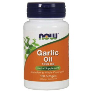 Now Foods Huile d'ail 1500 mg 100 Softgels