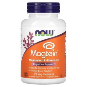 Now Foods Magtein Magnesium L-Threonate 90 Veg Capsules