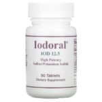 Optimox Iodoral IOD 12.5, Iode/Iodure de potassium, 90 comprimés