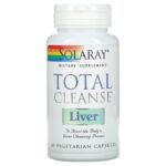 Solaray Total Cleanse Foie Liver- Chardon-Marie, pissenlit et plus pour un nettoyage sain -60 VegCaps