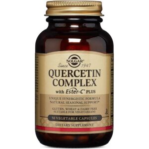 Solgar Complexe de quercétine avec Ester-C Plus, 50 capsules